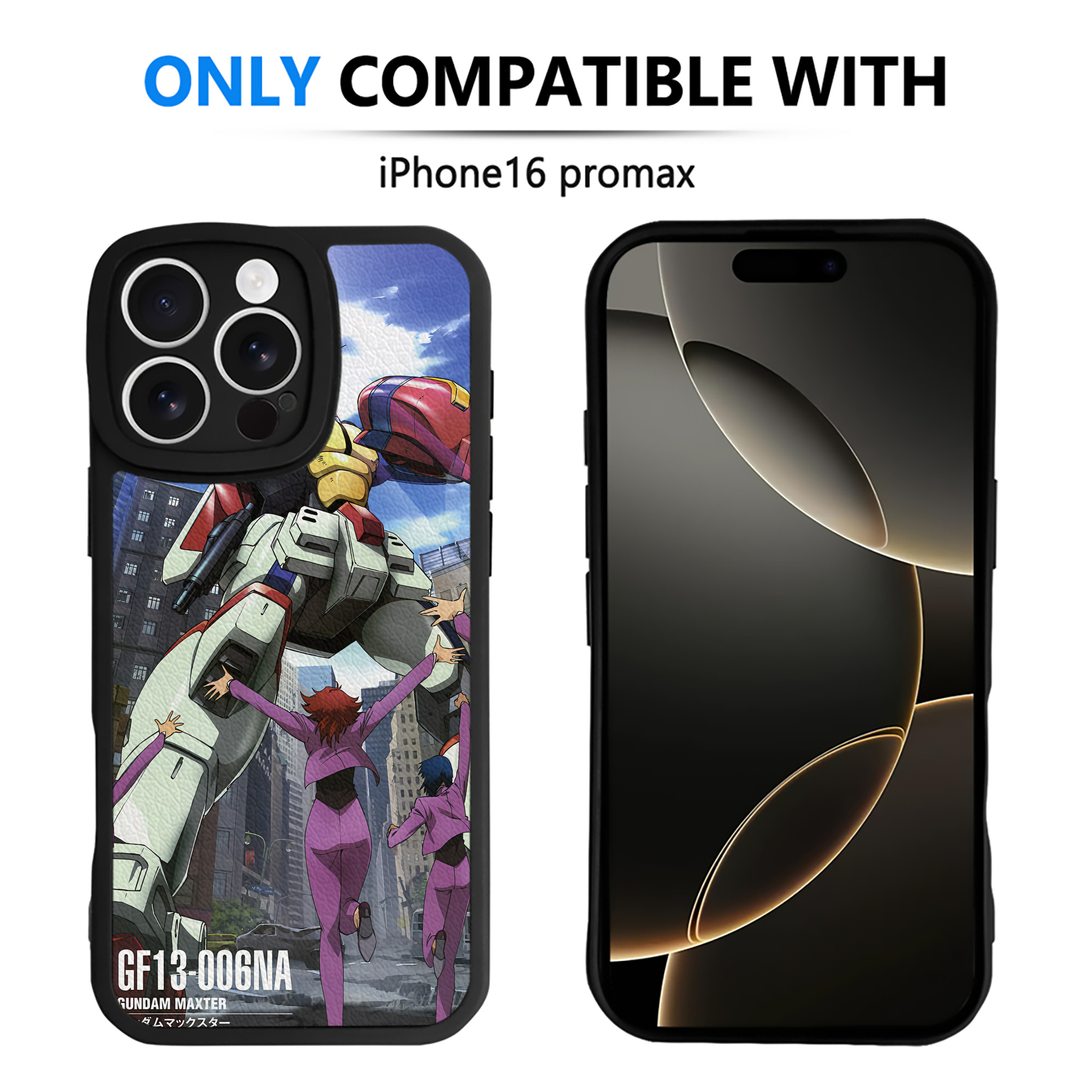 （画像用） 機動戦士ガンダム Mobile Suit Gundam 【iPhone 16シリーズ対応】シリコンスマホケース（レザー調） 材質：シリコン